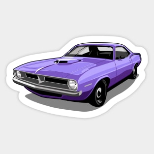 1970 Plymouth Barracuda in  In Violet Sticker